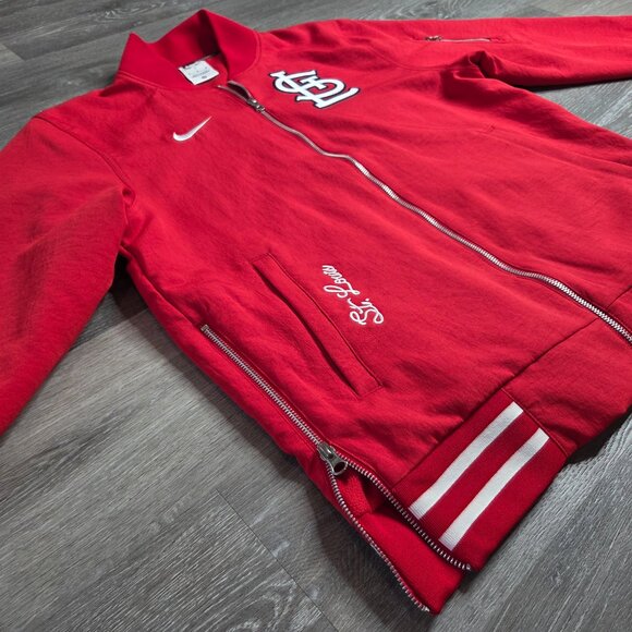 Men's Nike - Medium -  St. Louis Cardinals Red Bomber Jacket - MLB Authentic - Picture 4 of 14